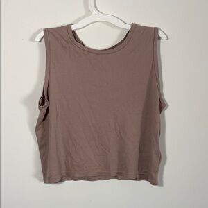 JOHN ELLIOTT Women's High-Twist Muscle Tank - XS - Taupe - *tiny flaw*